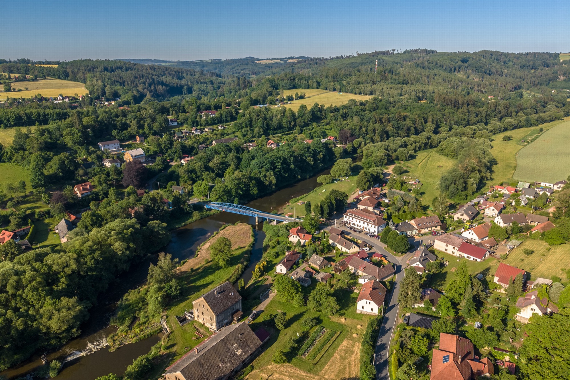 Chata 2+1 na skále s výhledem do údolí Sázavy, Ledečko - Posázaví